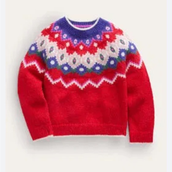 Mini Boden Vibrant Fair Isle Sweater - Picture 10 of 10